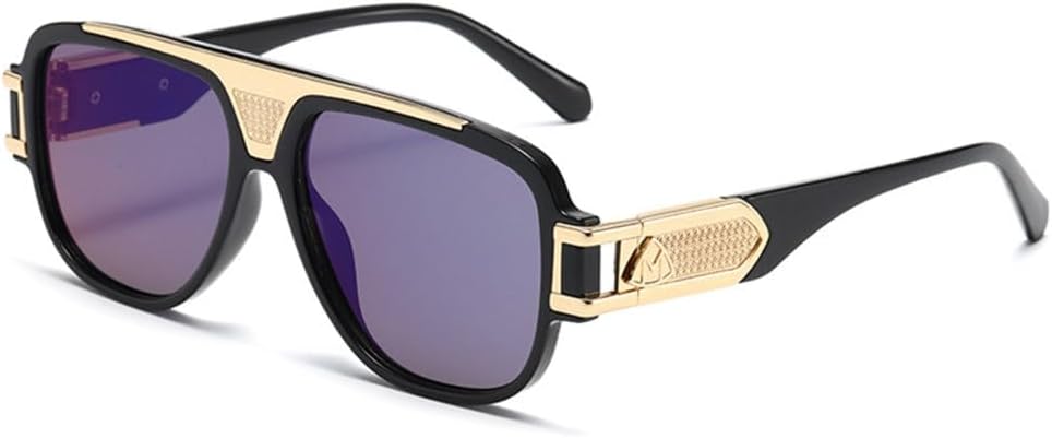 Солнцезащитные очки 2027 года для женщин и мужчин. Модные солнцезащитные очки в винтажном стиле, металлические, в стиле стимпанк, с защитой от УФ-излучения UV400 MTZJH, Mirror Blue
Солнцезащитные очки 2027 года для женщин и мужчин. Модные солнцезащитные очки в винтажном стиле, металлические, в стиле стимпанк, с защитой от УФ-излучения UV400 MTZJH, Mirror Blue