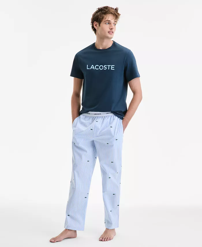 Мужские пижамные брюки Regular-Fit Croc Stripe Lacoste, синий
Мужские пижамные брюки Regular-Fit Croc Stripe Lacoste, синий