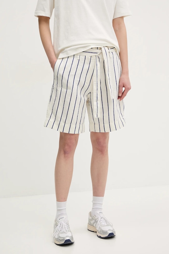 Шорты с добавлением льна N-Nice Napapijri, бежевый 
Шорты с добавлением льна N-Nice Napapijri, бежевый