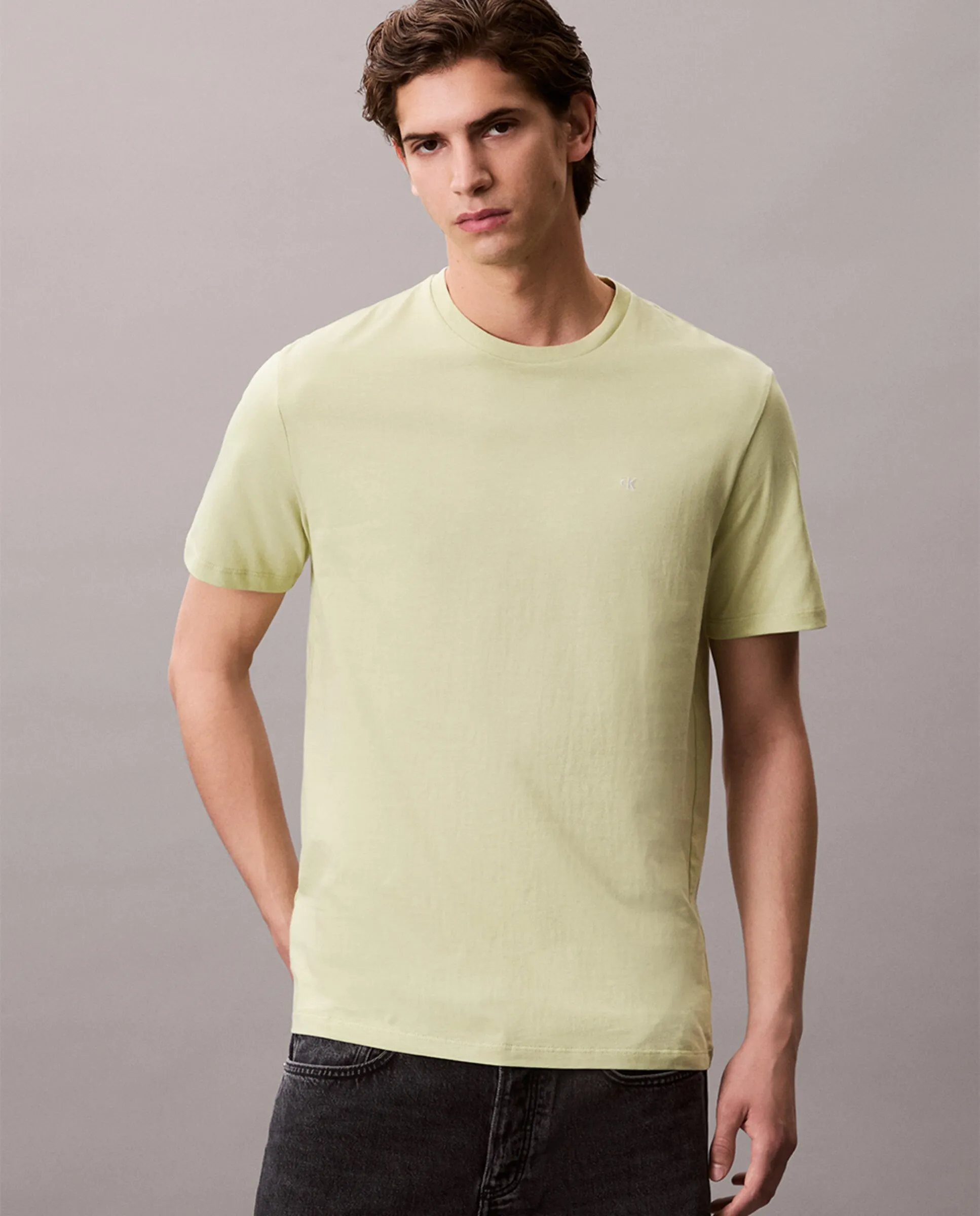 Футболка мужская с коротким рукавом и монограммой Calvin Klein Jeans, светло-зеленый
Футболка мужская с коротким рукавом и монограммой Calvin Klein Jeans, светло-зеленый