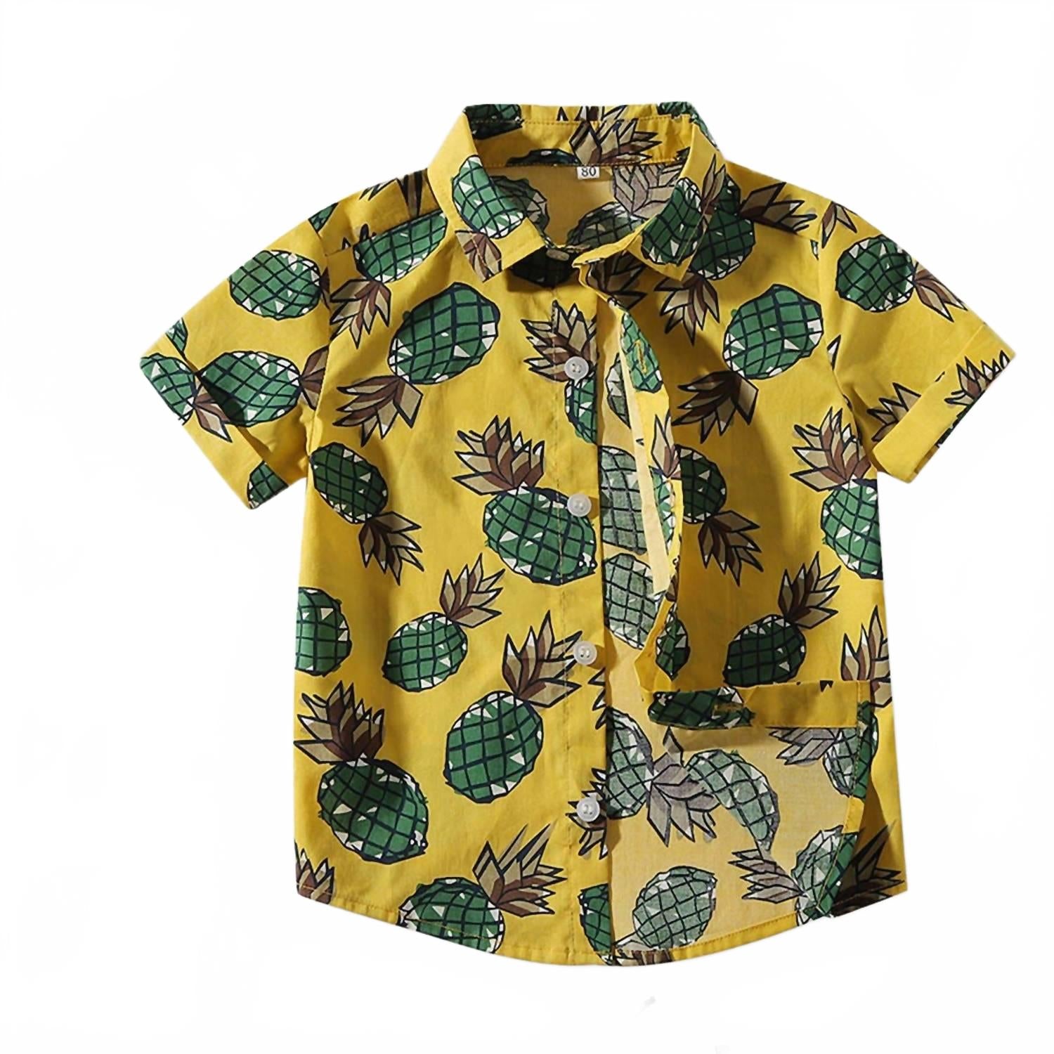 Детская футболка с ананасами, желтая Sharon Cooper 
Детская футболка с ананасами, желтая Sharon Cooper