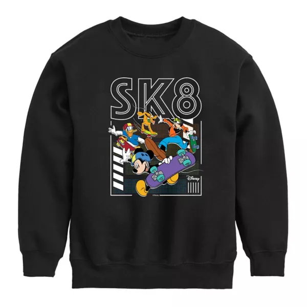Микки и друзья мальчиковая флисовая толстовка с логотипом Sk8 для группы 8-20 Disney, черный
Микки и друзья мальчиковая флисовая толстовка с логотипом Sk8 для группы 8-20 Disney, черный