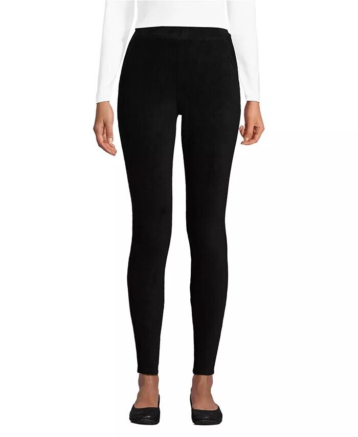 Женские спортивные трикотажные леггинсы из вельвета с высокой посадкой Lands' End, черный
Женские спортивные трикотажные леггинсы из вельвета с высокой посадкой Lands' End, черный