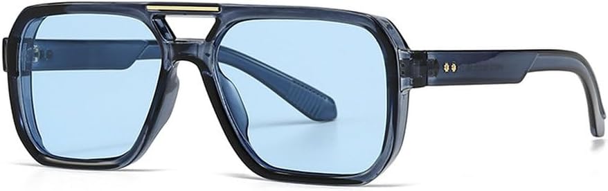 Классические солнцезащитные очки с заклепками для женщин и мужчин, роскошные винтажные солнцезащитные очки, популярные панк-очки для вождения, защита от ультрафиолета UV400 HVTVTLA, Blue Blue
Классические солнцезащитные очки с заклепками для женщин и мужчин, роскошные винтажные солнцезащитные очки, популярные панк-очки для вождения, защита от ультрафиолета UV400 HVTVTLA, Blue Blue