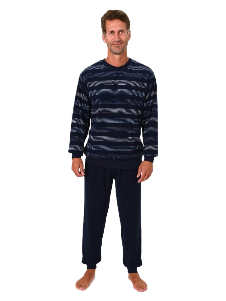Пижама NORMANN Langarm Frottee Bündchen, темно-синий 
Пижама NORMANN Langarm Frottee Bündchen, темно-синий