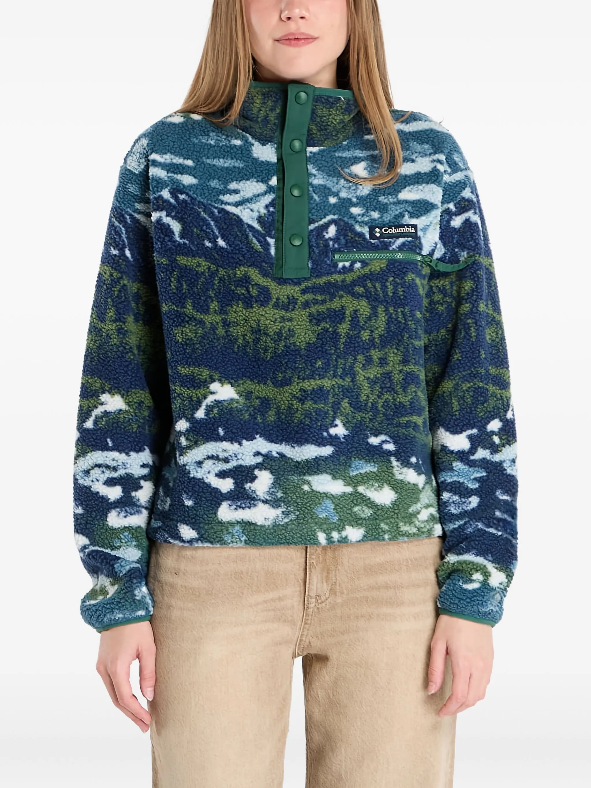 Пуловер с принтом Columbia, синий
Пуловер с принтом Columbia, синий