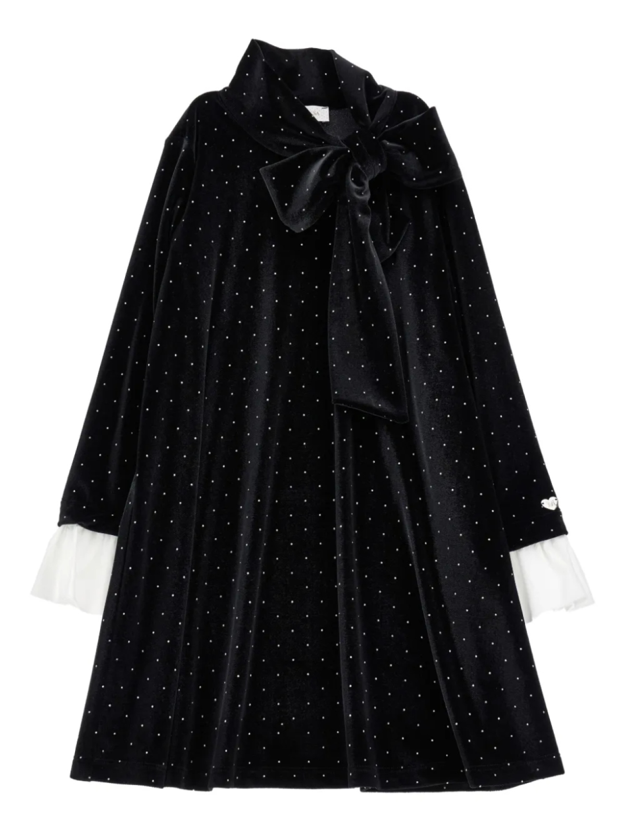 Monnalisa декорированное платье с бантом, черный
Monnalisa декорированное платье с бантом, черный