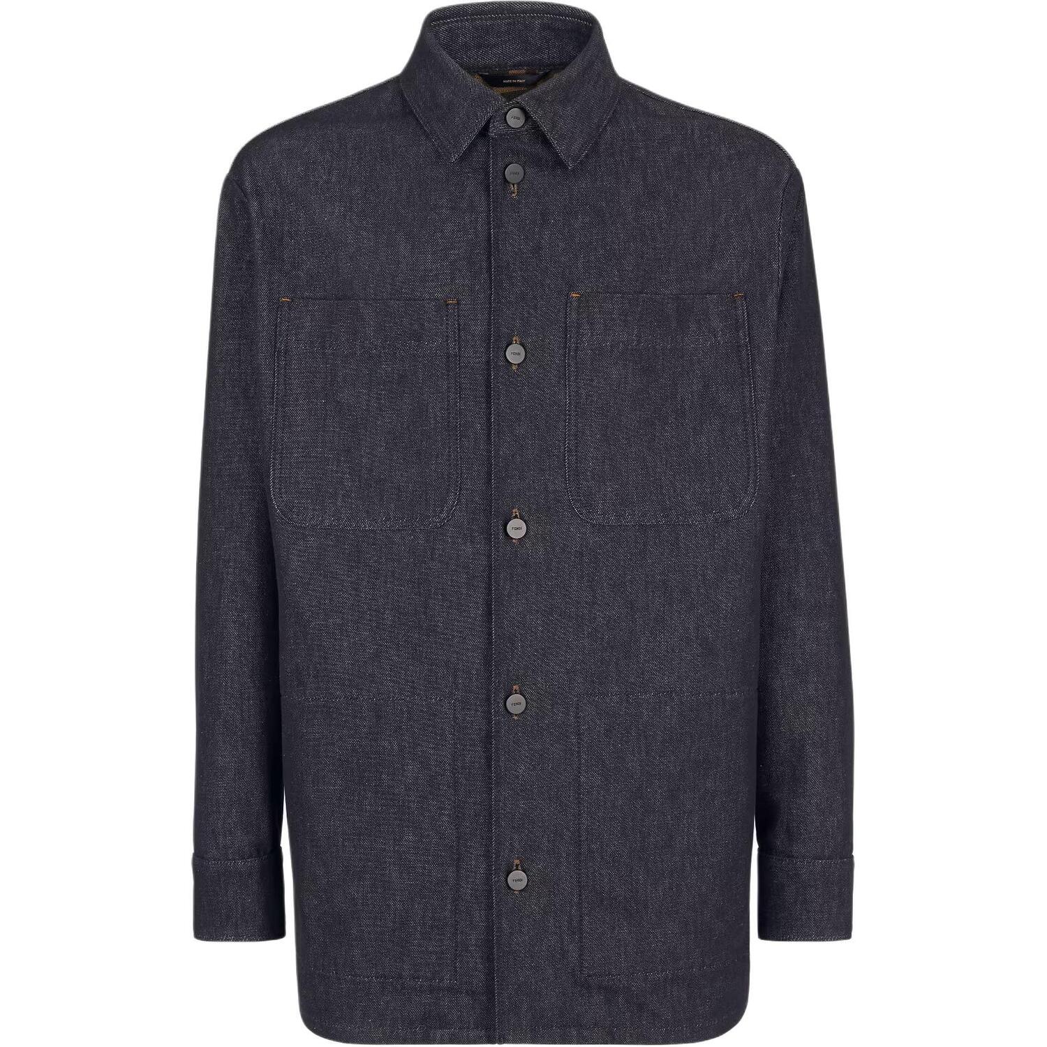 FENDI Джинсовая куртка с длинными рукавами на пуговицах, Blue
FENDI Джинсовая куртка с длинными рукавами на пуговицах, Blue