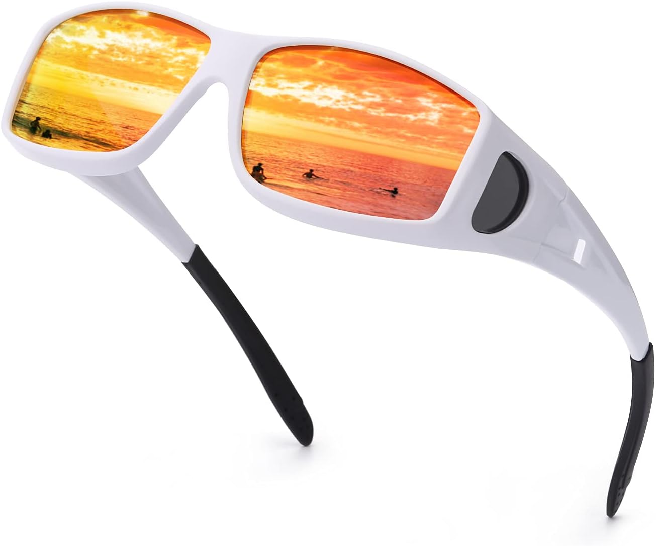 Солнцезащитные очки IGnaef Fit Over Glasses для мужчин и женщин, поляризованные, обтекаемой формы, с защитой от УФ-излучения, A03 White Frame / Red Mirrored Polarized Lenses
Солнцезащитные очки IGnaef Fit Over Glasses для мужчин и женщин, поляризованные, обтекаемой формы, с защитой от УФ-излучения, A03 White Frame / Red Mirrored Polarized Lenses