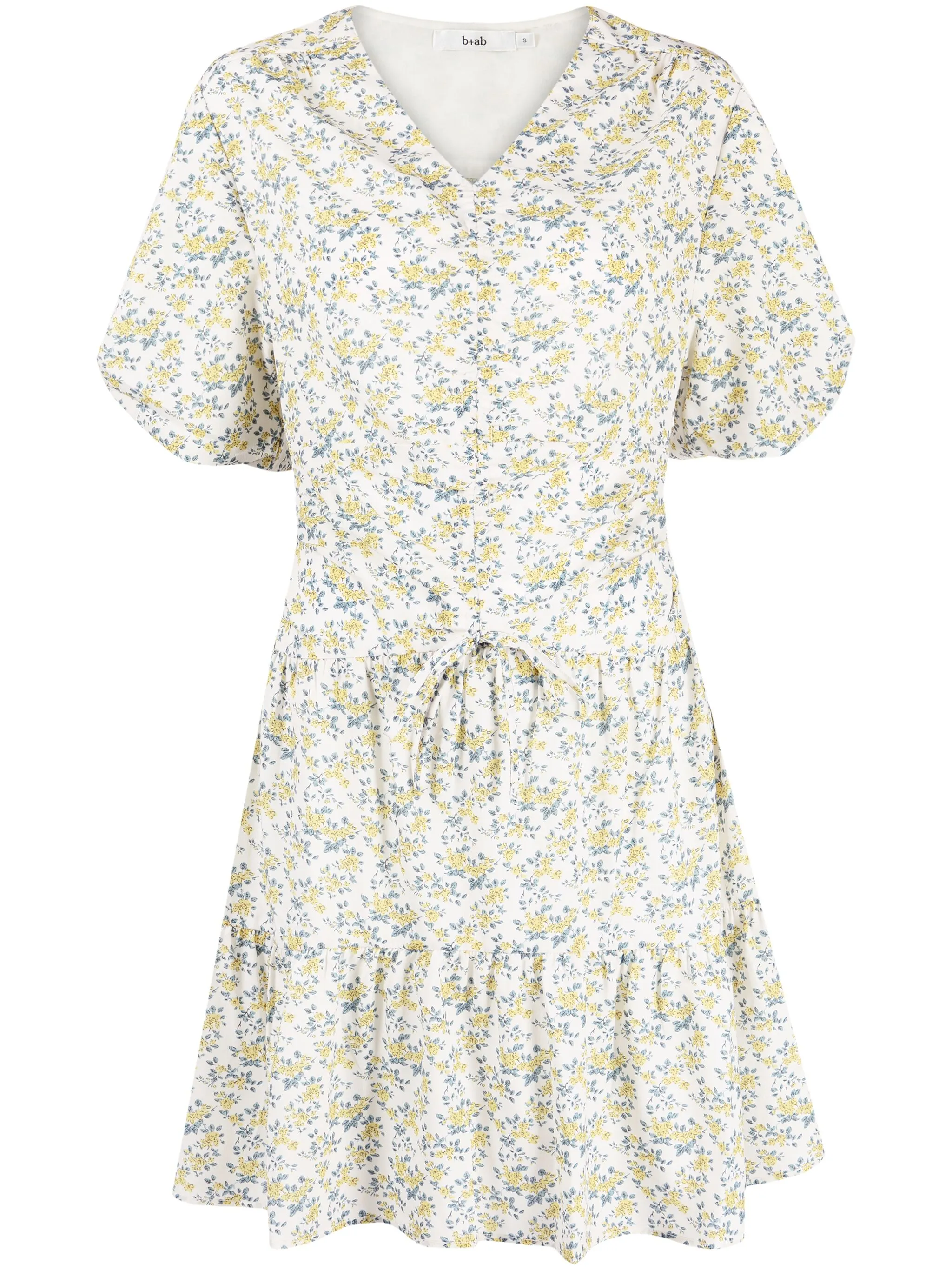 Платье с короткими рукавами и цветочным принтом B+Ab, зеленый
Платье с короткими рукавами и цветочным принтом B+Ab, зеленый