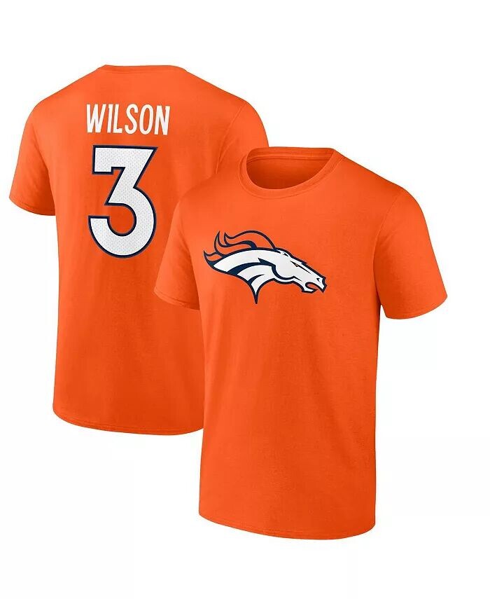 Мужская футболка Russell Wilson Orange Denver Broncos со значком игрока с именем и номером Fanatics
Мужская футболка Russell Wilson Orange Denver Broncos со значком игрока с именем и номером Fanatics