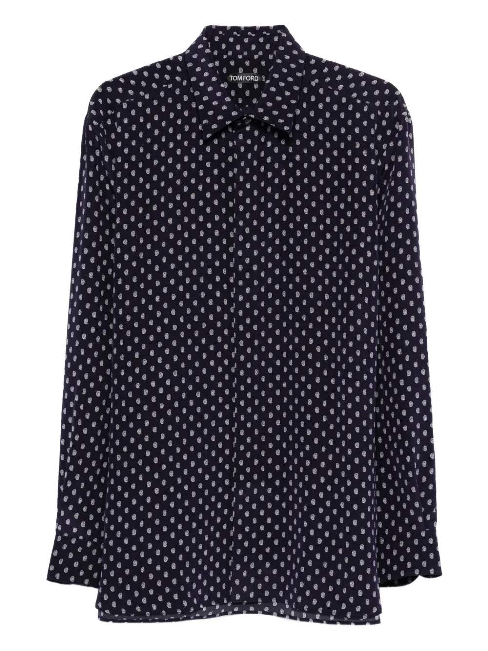 Рубашка с узором "пейсли" Tom Ford, синий
Рубашка с узором "пейсли" Tom Ford, синий