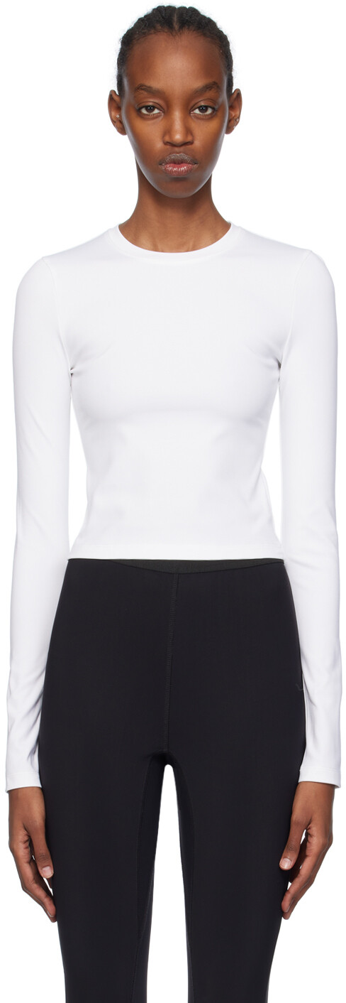 Белая непрозрачная футболка с длинным рукавом Wardrobe.Nyc
Белая непрозрачная футболка с длинным рукавом Wardrobe.Nyc