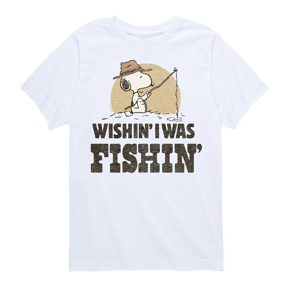 Футболка с рисунком Peanuts Wishin' I Was Fishin' для мальчиков 8–20 лет Licensed Character, белый
Футболка с рисунком Peanuts Wishin' I Was Fishin' для мальчиков 8–20 лет Licensed Character, белый