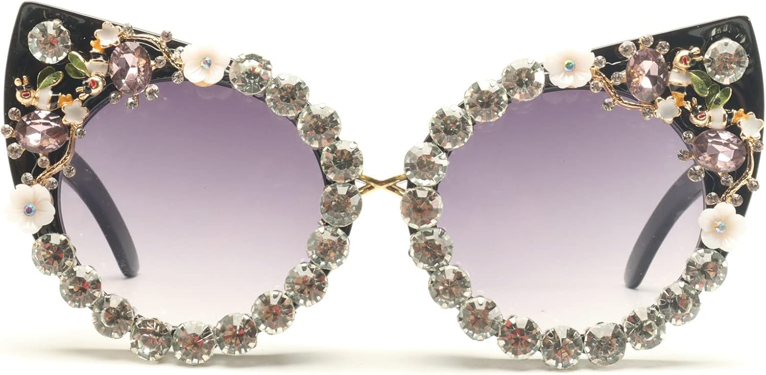 Крупные солнцезащитные очки с бриллиантами, женские солнцезащитные очки «кошачий глаз» со стразами, винтажные женские сверкающие солнцезащитные очки для вечеринок mincl, Black
Крупные солнцезащитные очки с бриллиантами, женские солнцезащитные очки «кошачий глаз» со стразами, винтажные женские сверкающие солнцезащитные очки для вечеринок mincl, Black