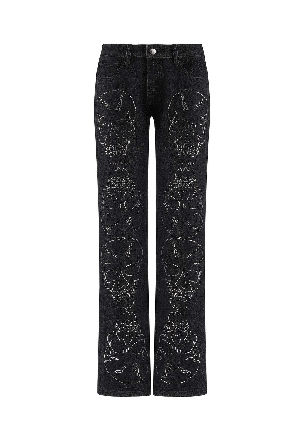 Джинсы прямого кроя CRYSTAL SKULL Ed Hardy, черный 
Джинсы прямого кроя CRYSTAL SKULL Ed Hardy, черный