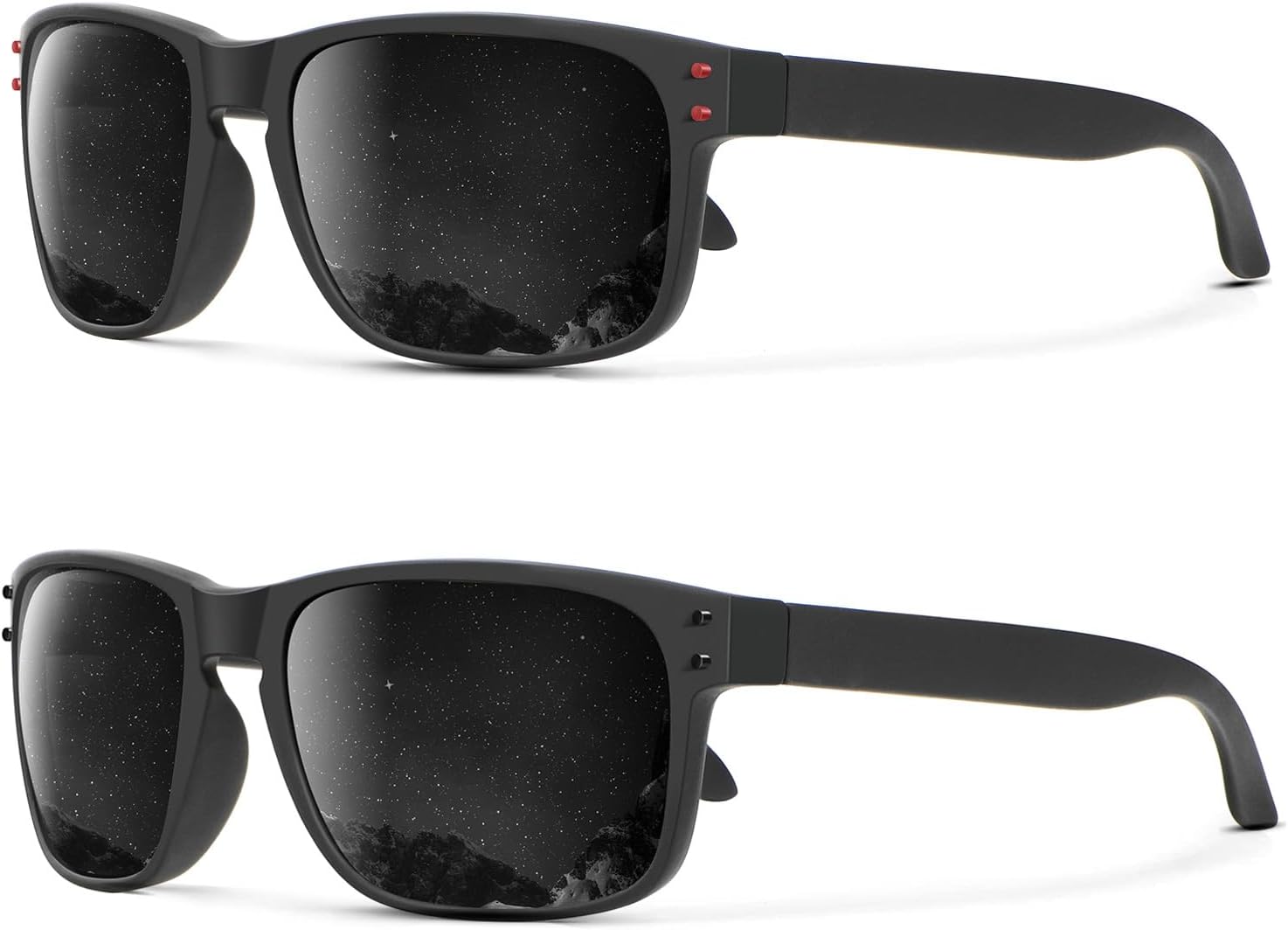 Поляризованные солнцезащитные очки KALIYADI для мужчин и женщин в винтажном стиле, подходят для рыбалки, бега, вождения и защиты от УФ-излучения, (2 Pack) Grey & Red Rivet/Grey & Black Rivet
Поляризованные солнцезащитные очки KALIYADI для мужчин и женщин в винтажном стиле, подходят для рыбалки, бега, вождения и защиты от УФ-излучения, (2 Pack) Grey & Red Rivet/Grey & Black Rivet