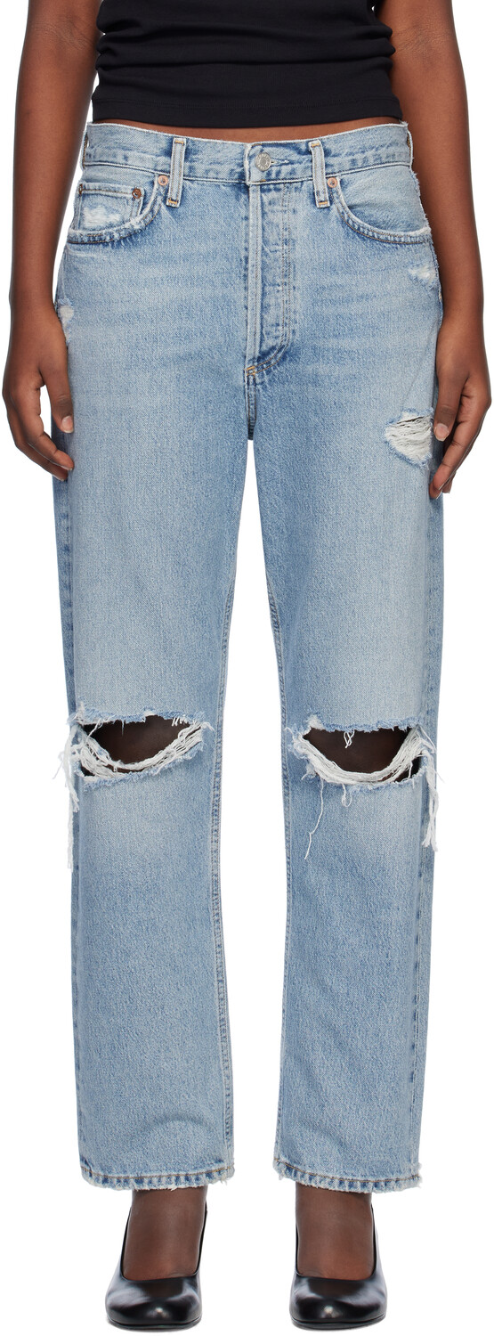 Синие джинсы 90-х AGOLDE, Threadbare
Синие джинсы 90-х AGOLDE, Threadbare