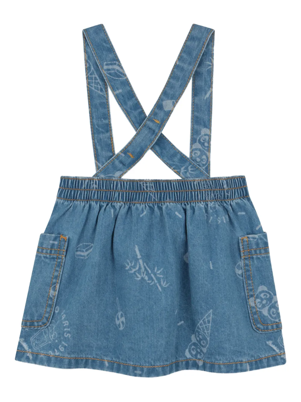 Комбинезон с графичным принтом Kenzo Kids, синий
Комбинезон с графичным принтом Kenzo Kids, синий