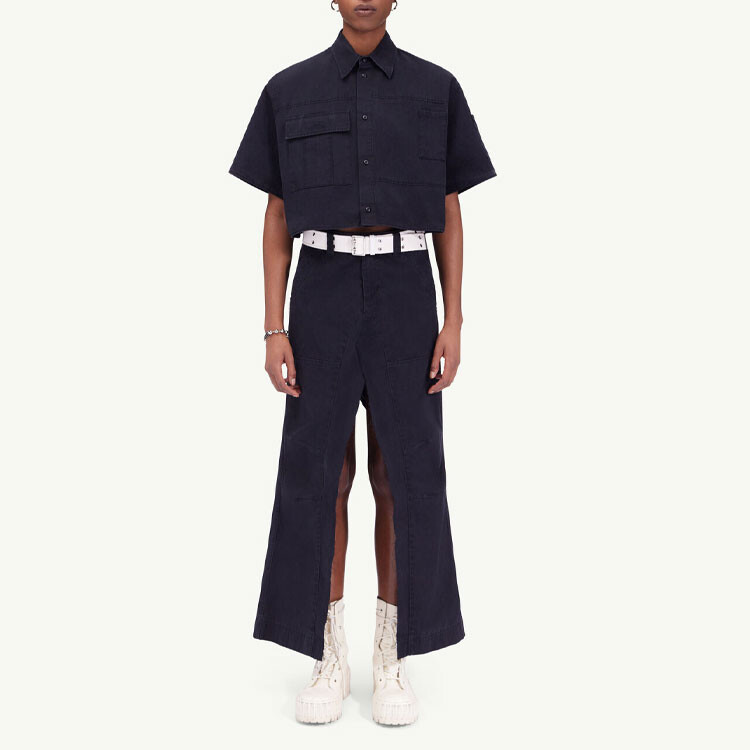 Рубашка женская черная Mm6 Maison Margiela
Рубашка женская черная Mm6 Maison Margiela