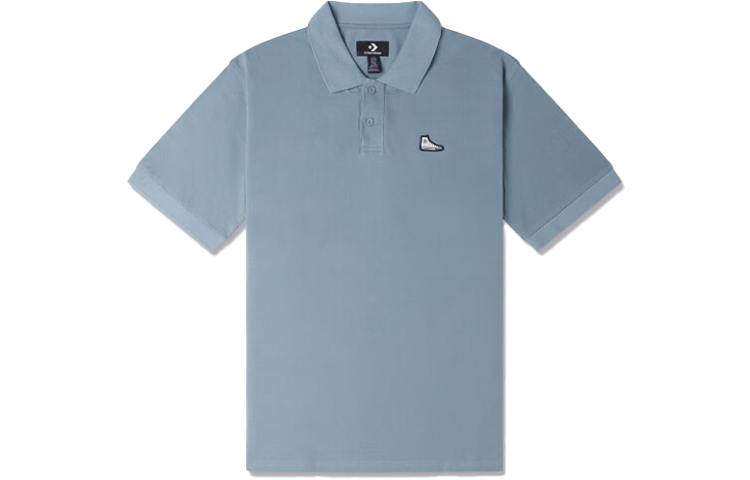 Футболка поло мужская сине-серая Converse 
Футболка поло мужская сине-серая Converse