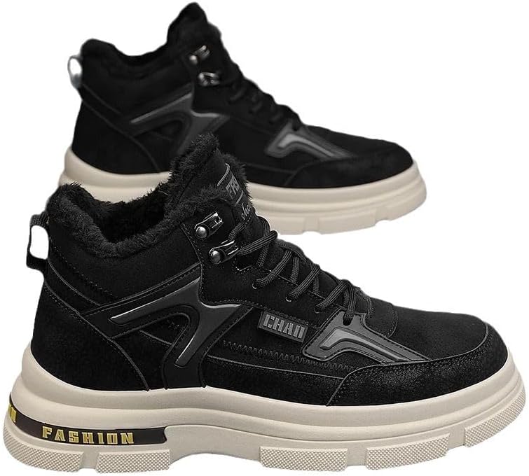 Мужские зимние модные ботинки для снега, высокие ботинки на щиколотку с флисовой подкладкой, теплые повседневные ботинки с противоскользящей подошвой для холодной погоды, для ежедневного ношения на улице Hhhchpm, черный
Мужские зимние модные ботинки для снега, высокие ботинки на щиколотку с флисовой подкладкой, теплые повседневные ботинки с противоскользящей подошвой для холодной погоды, для ежедневного ношения на улице Hhhchpm, черный