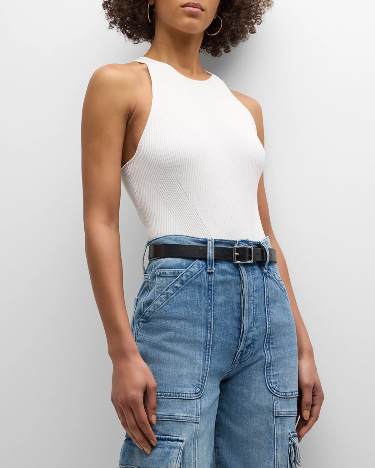 Майка Reza в рубчик с гоночной спинкой SIMKHAI, цвет White
Майка Reza в рубчик с гоночной спинкой SIMKHAI, цвет White