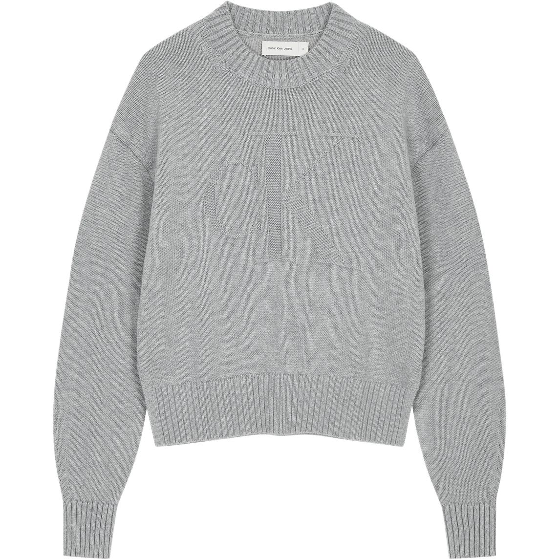 Свитер с интарсией Calvin Klein, серый
Свитер с интарсией Calvin Klein, серый