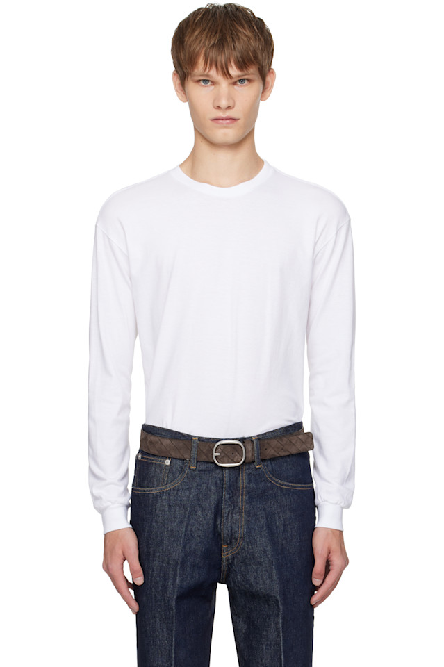 Бесшовная футболка с длинными рукавами Auralee, белый
Бесшовная футболка с длинными рукавами Auralee, белый