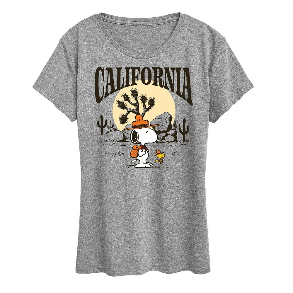Женская футболка с рисунком Peanuts Snoopy & Woodstock Beagle Scout California Licensed Character, цвет Heather Gray
Женская футболка с рисунком Peanuts Snoopy & Woodstock Beagle Scout California Licensed Character, цвет Heather Gray