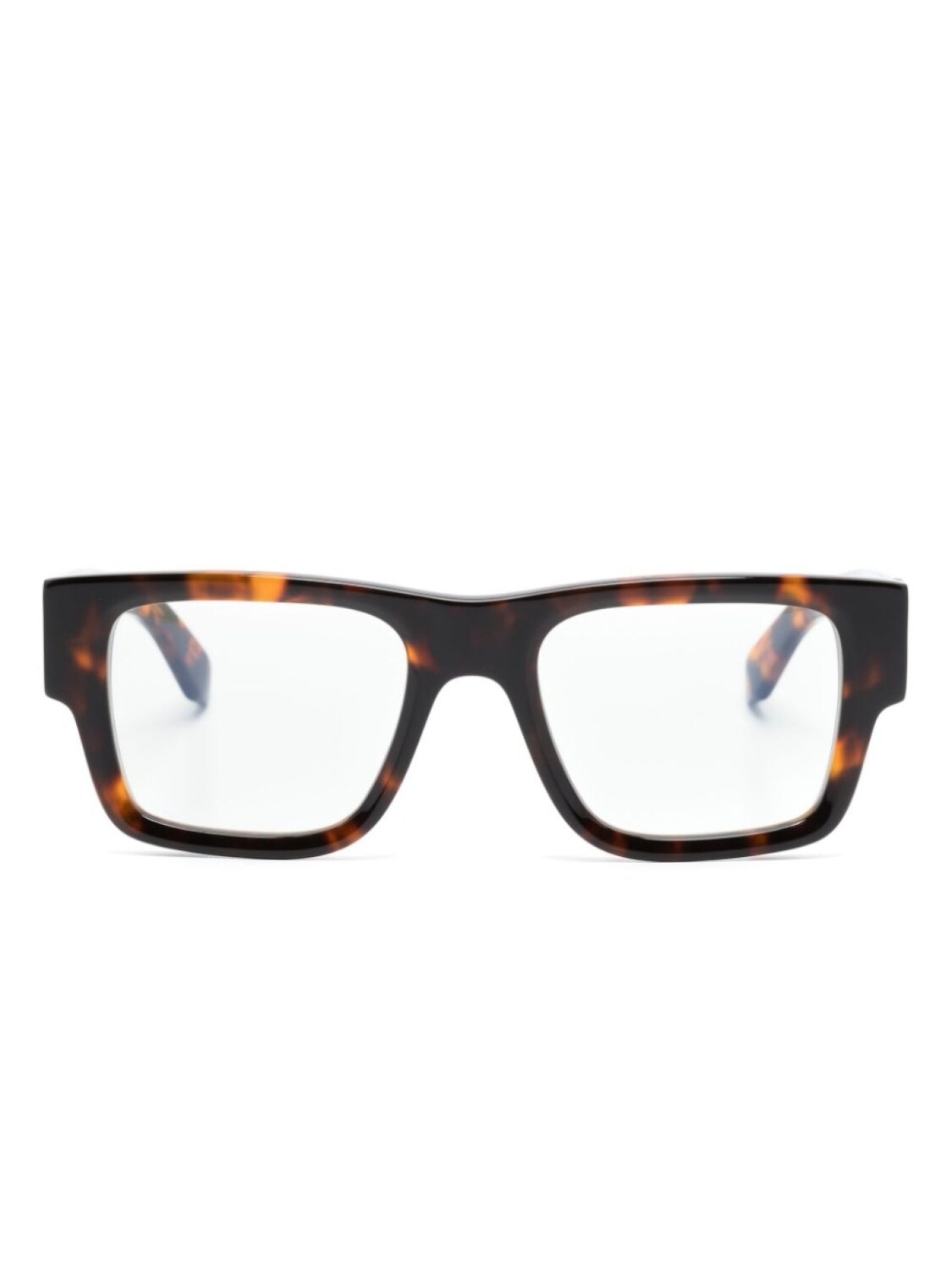 Off-White Eyewear очки в квадратной оправе черепаховой расцветки, коричневый 
Off-White Eyewear очки в квадратной оправе черепаховой расцветки, коричневый