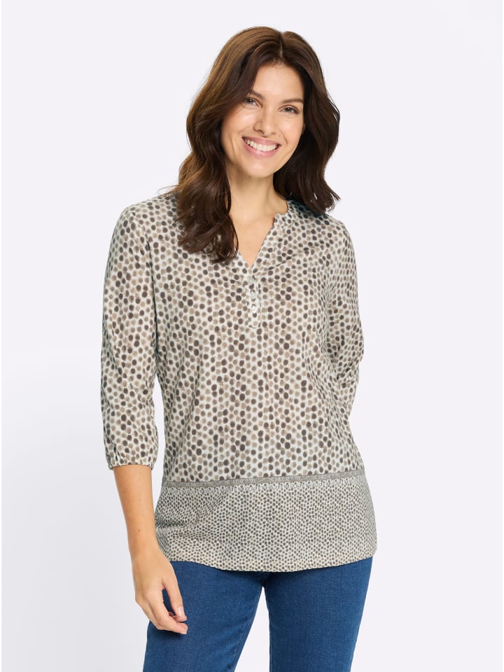 Рубашка с рукавами 3/4 с принтом темно-серо-бежевого цвета Sieh an!
Рубашка с рукавами 3/4 с принтом темно-серо-бежевого цвета Sieh an!