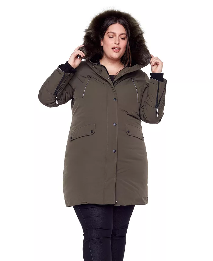 Длинная зимняя парка Laurentian размера Plus с искусственным мехом на капюшоне Alpine North, зеленый
Длинная зимняя парка Laurentian размера Plus с искусственным мехом на капюшоне Alpine North, зеленый