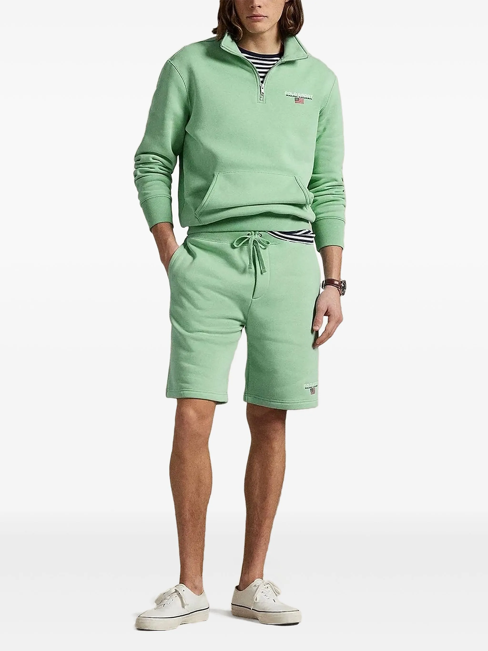 Толстовка с воротником на молнии и вышитым логотипом Polo Ralph Lauren, зеленый
Толстовка с воротником на молнии и вышитым логотипом Polo Ralph Lauren, зеленый