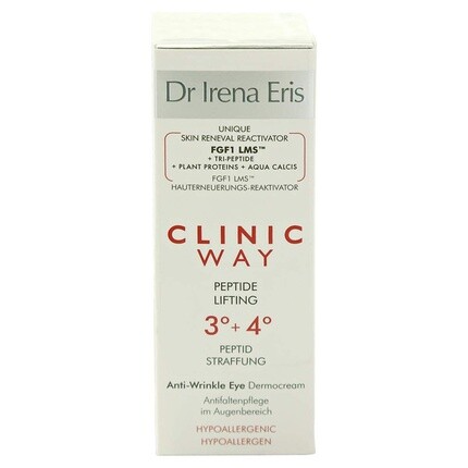 DR IRENA ERIS Clinic Way PEPTIDE Лифтинговый дневной и ночной крем для век 15 мл
DR IRENA ERIS Clinic Way PEPTIDE Лифтинговый дневной и ночной крем для век 15 мл