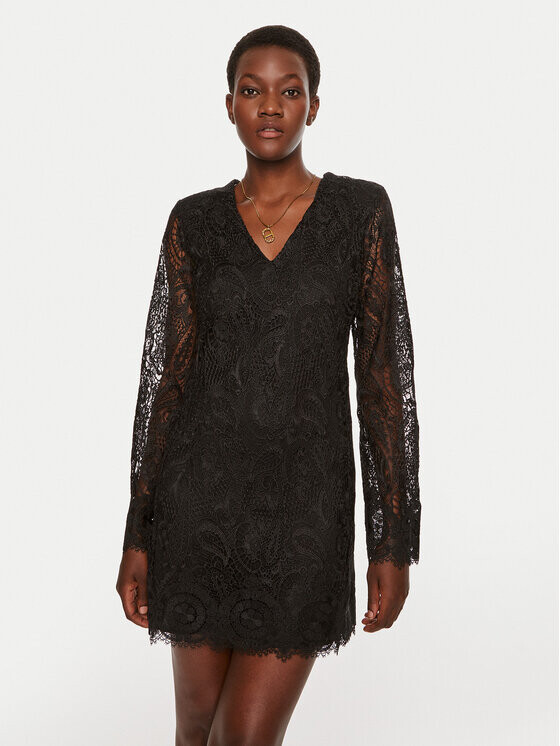 Коктейльное платье стандартного кроя Twinset, черный
Коктейльное платье стандартного кроя Twinset, черный