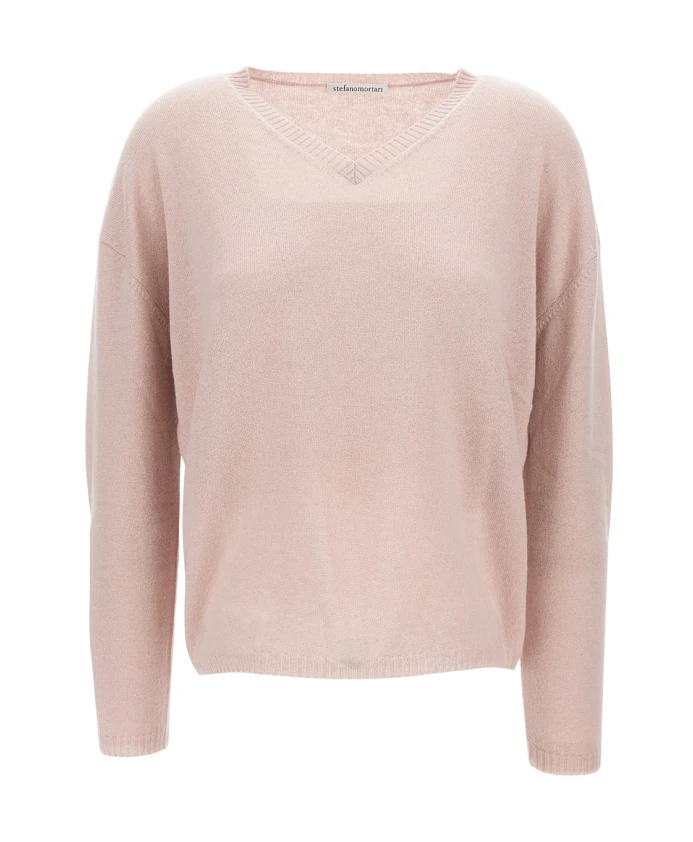 Кашемировый свитер с V-образным вырезом Stefano Mortari, розовый
Кашемировый свитер с V-образным вырезом Stefano Mortari, розовый