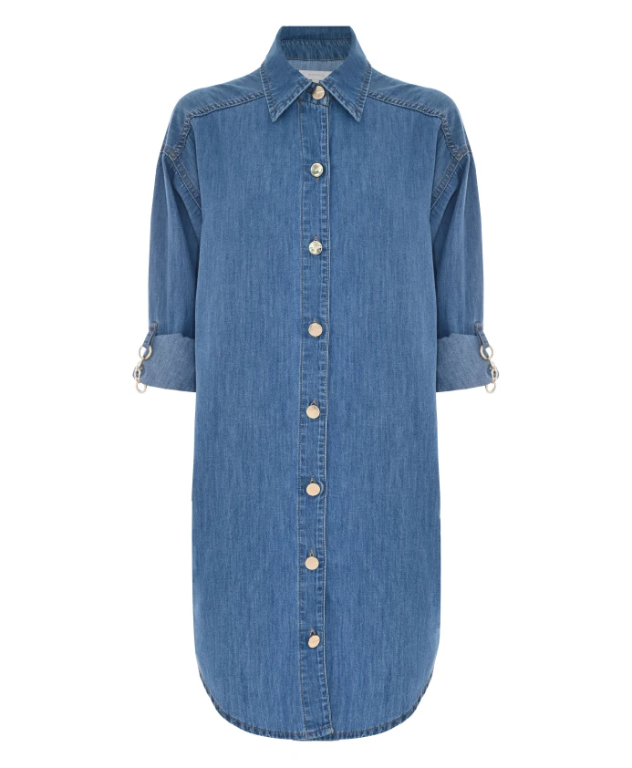 Стильное платье-рубашка Kocca, синий
Стильное платье-рубашка Kocca, синий