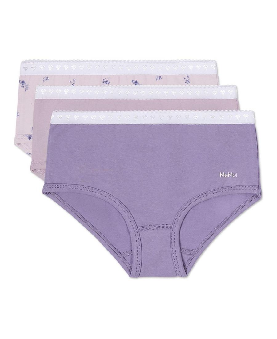 Комплект из 3 пар очаровательных трусиков для девочек с лавандовым цветочным принтом MeMoi, Purple multi
Комплект из 3 пар очаровательных трусиков для девочек с лавандовым цветочным принтом MeMoi, Purple multi