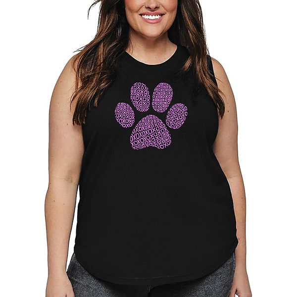 Женский топ plus size с принтом - xoxo dog paw La Pop Art, Black
Женский топ plus size с принтом - xoxo dog paw La Pop Art, Black