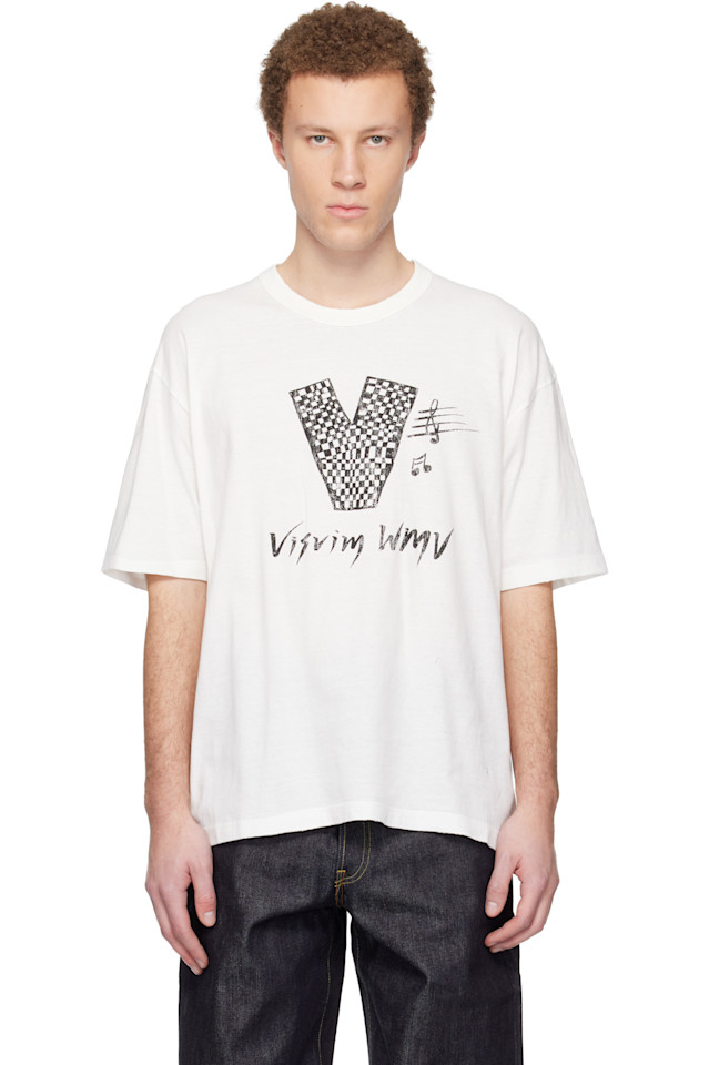 Visvim Футболка Off-White Jumbo с коротким рукавом и принтом "V"
Visvim Футболка Off-White Jumbo с коротким рукавом и принтом "V"