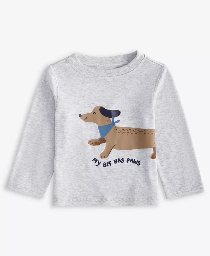 Футболка с длинными рукавами и принтом «Лапочка лучшего друга» для мальчиков First Impressions, серый
Футболка с длинными рукавами и принтом «Лапочка лучшего друга» для мальчиков First Impressions, серый