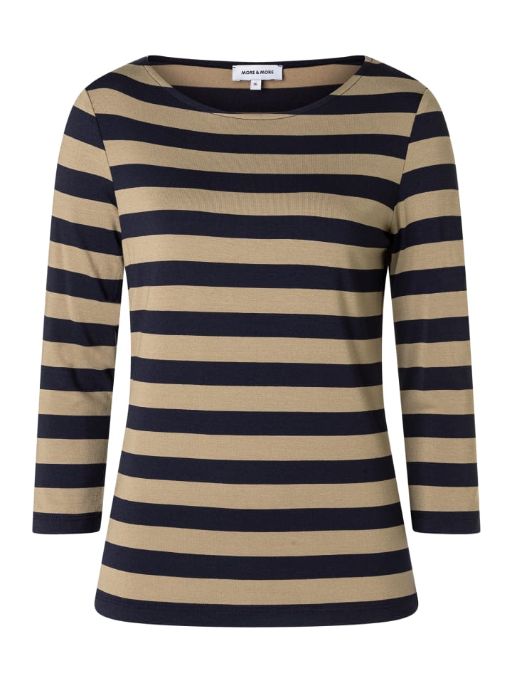 Рубашка из вискозной смеси с рукавами 3/4 в регулярные полоски из джерси Softbrass Marine More & More
Рубашка из вискозной смеси с рукавами 3/4 в регулярные полоски из джерси Softbrass Marine More & More