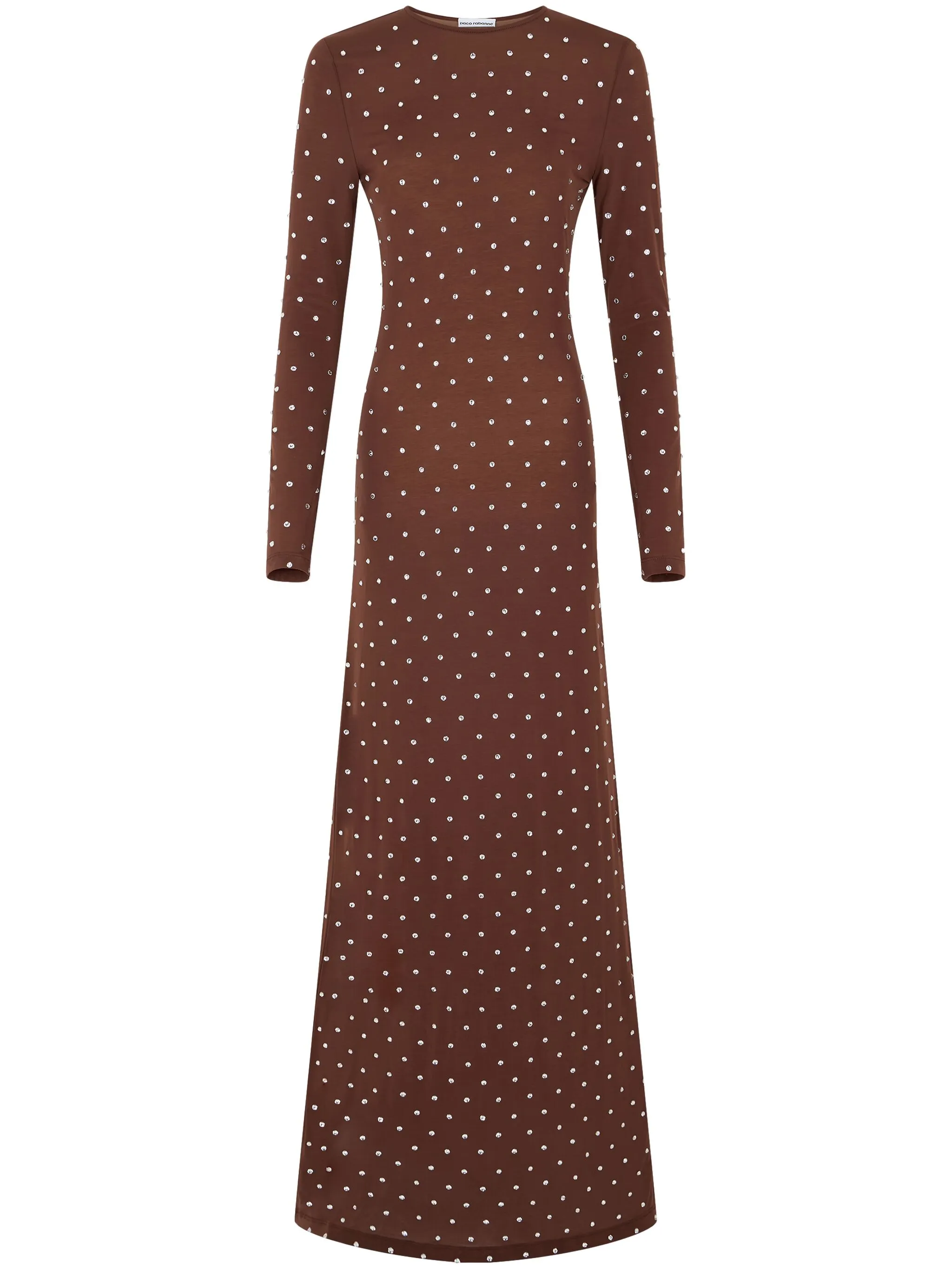 Платье макси с кристаллами Rabanne, коричневый
Платье макси с кристаллами Rabanne, коричневый