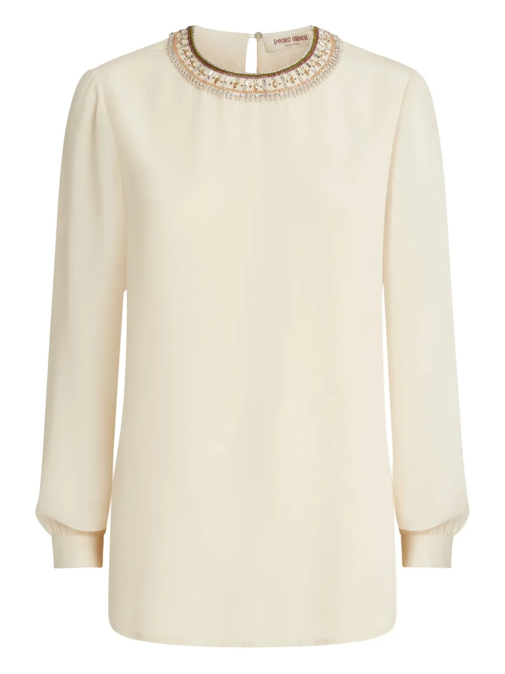 Блузка с бисером Emporio Sirenuse, нейтральный
Блузка с бисером Emporio Sirenuse, нейтральный