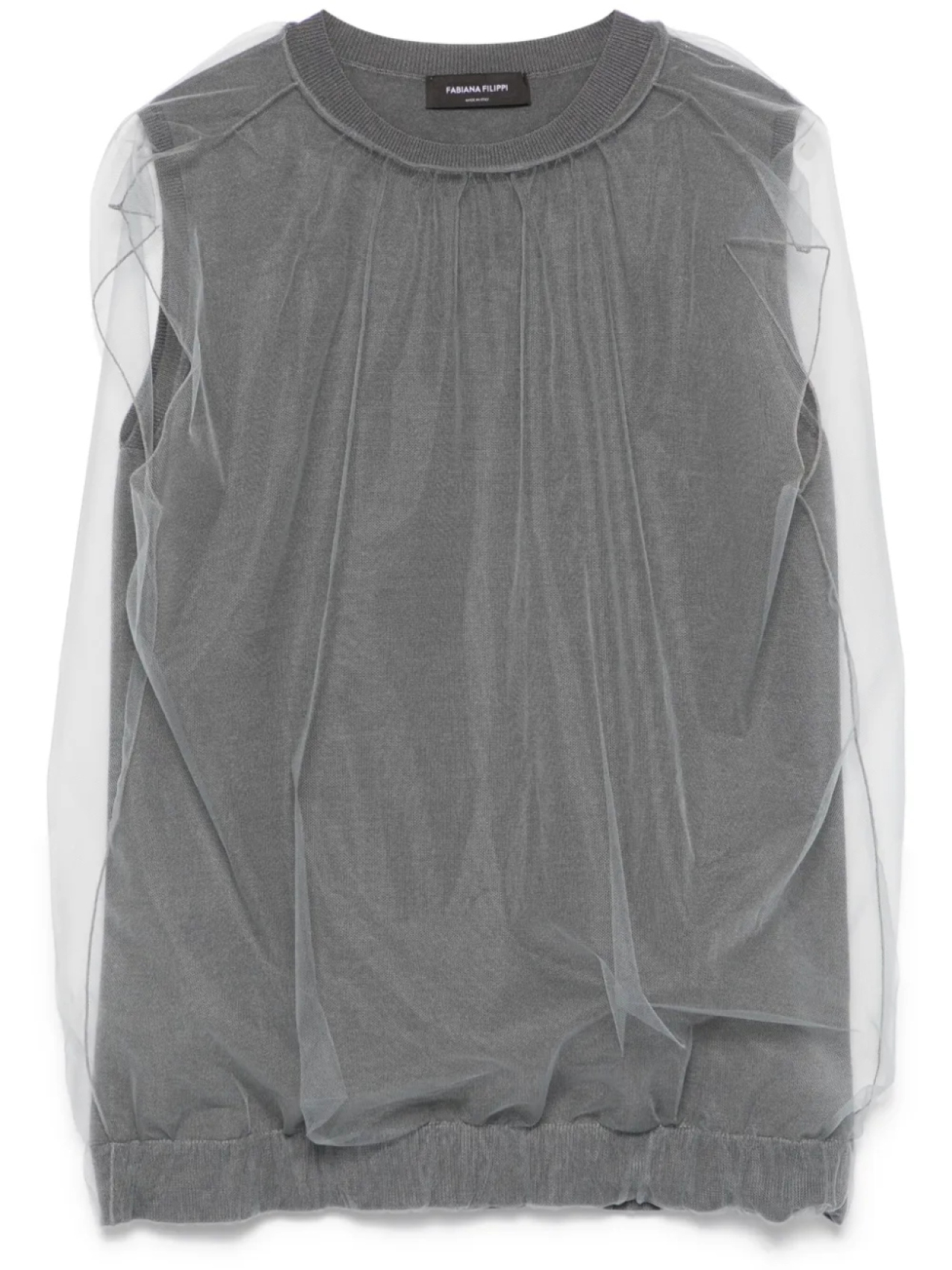 Жилет из тюлевых панелей Fabiana Filippi, серый
Жилет из тюлевых панелей Fabiana Filippi, серый