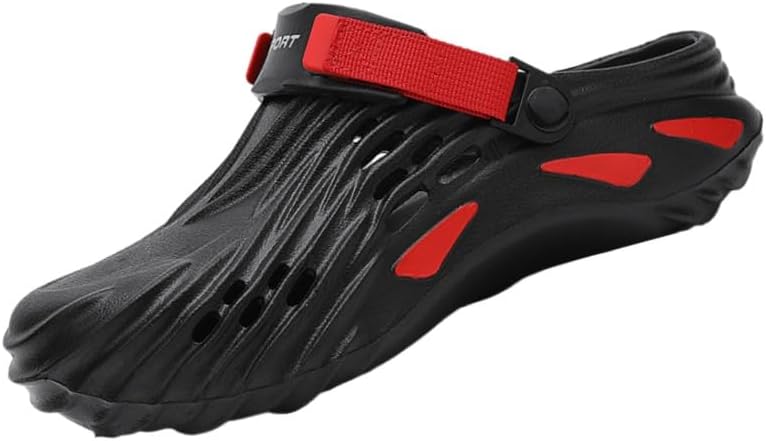 Сандалии для мужчин большого размера - легкие, с противоскользящей подошвой, перфорированным дизайном, дышащие, для повседневной носки на улице летом Fusecottc, черный
Сандалии для мужчин большого размера - легкие, с противоскользящей подошвой, перфорированным дизайном, дышащие, для повседневной носки на улице летом Fusecottc, черный