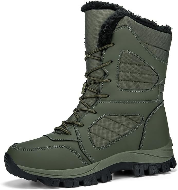Мужские зимние снегоступы, теплые нескользящие водонепроницаемые легкие ботинки, ботинки для походов, прогулочные туфли, полностью с меховой подкладкой, термоботинки для походов Odipon, зеленый
Мужские зимние снегоступы, теплые нескользящие водонепроницаемые легкие ботинки, ботинки для походов, прогулочные туфли, полностью с меховой подкладкой, термоботинки для походов Odipon, зеленый