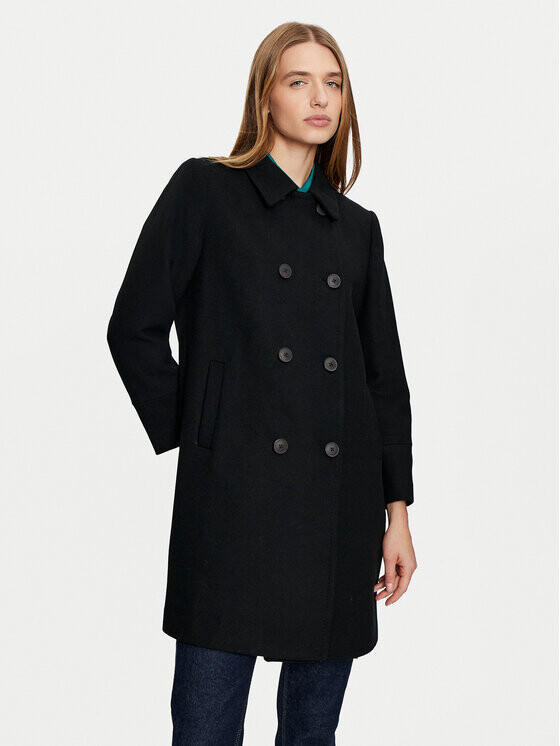 Шерстяное пальто обычного кроя United Colors Of Benetton, черный
Шерстяное пальто обычного кроя United Colors Of Benetton, черный