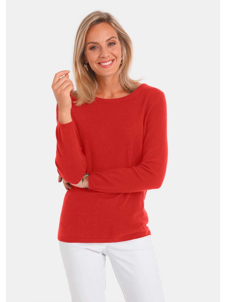 Кашемировый свитер с вырезом-лодочкой цвета шиповника GOLDNER
Кашемировый свитер с вырезом-лодочкой цвета шиповника GOLDNER